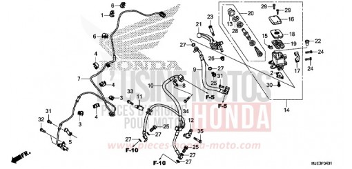 MAITRE-CYLINDRE FREIN AV. (CBR650FA) (1) CBR650FAE de 2014